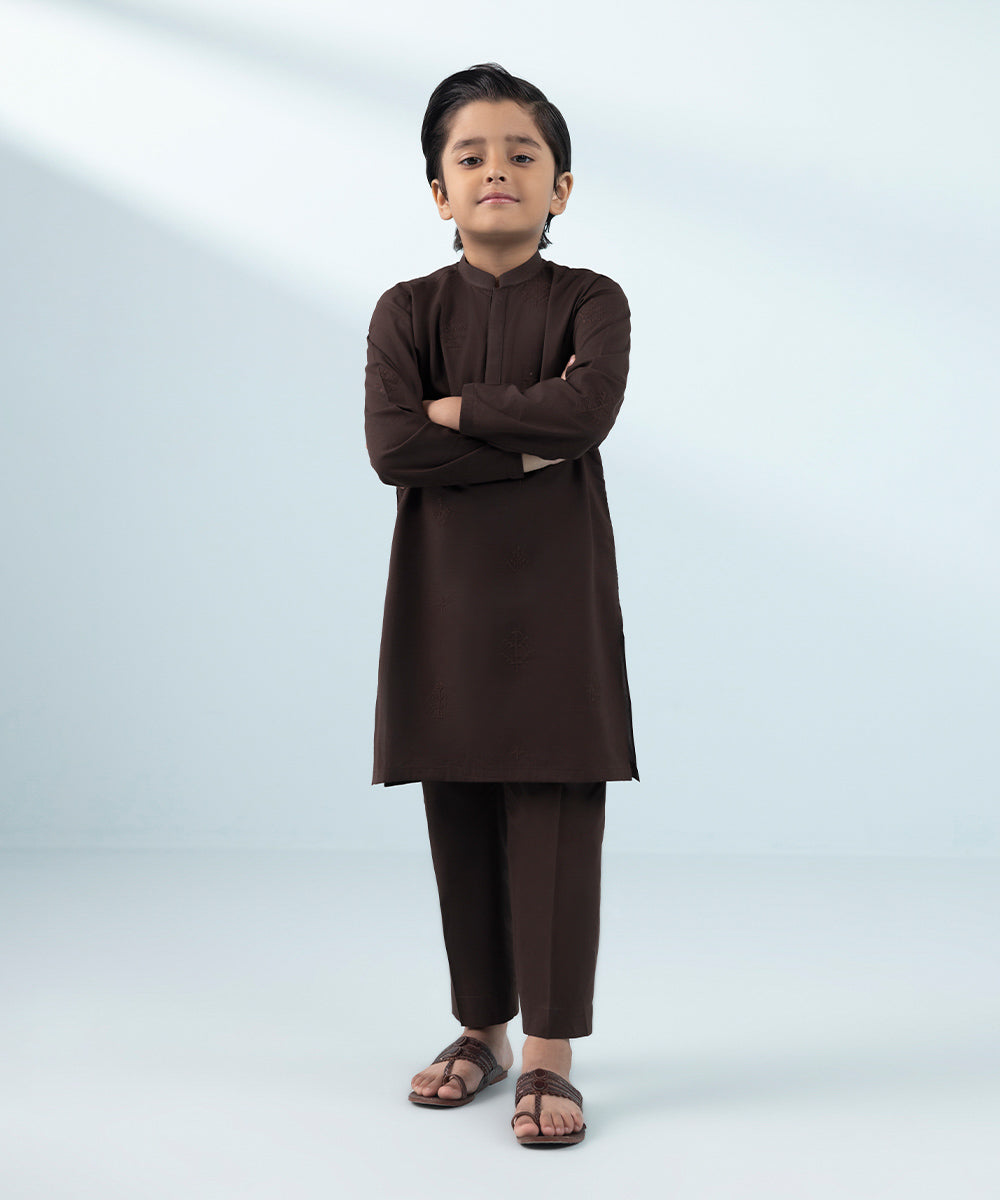 Like Father Like Son Maroon Boys 2 PC Suit