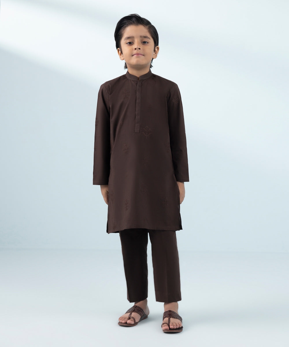 Like Father Like Son Maroon Boys 2 PC Suit
