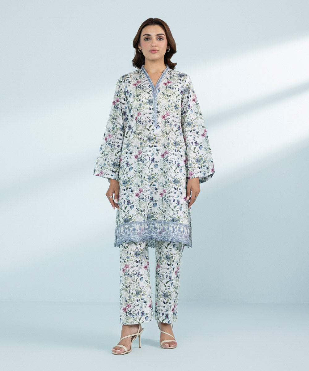 Mommy & Me Women's Two Piece White Suit 