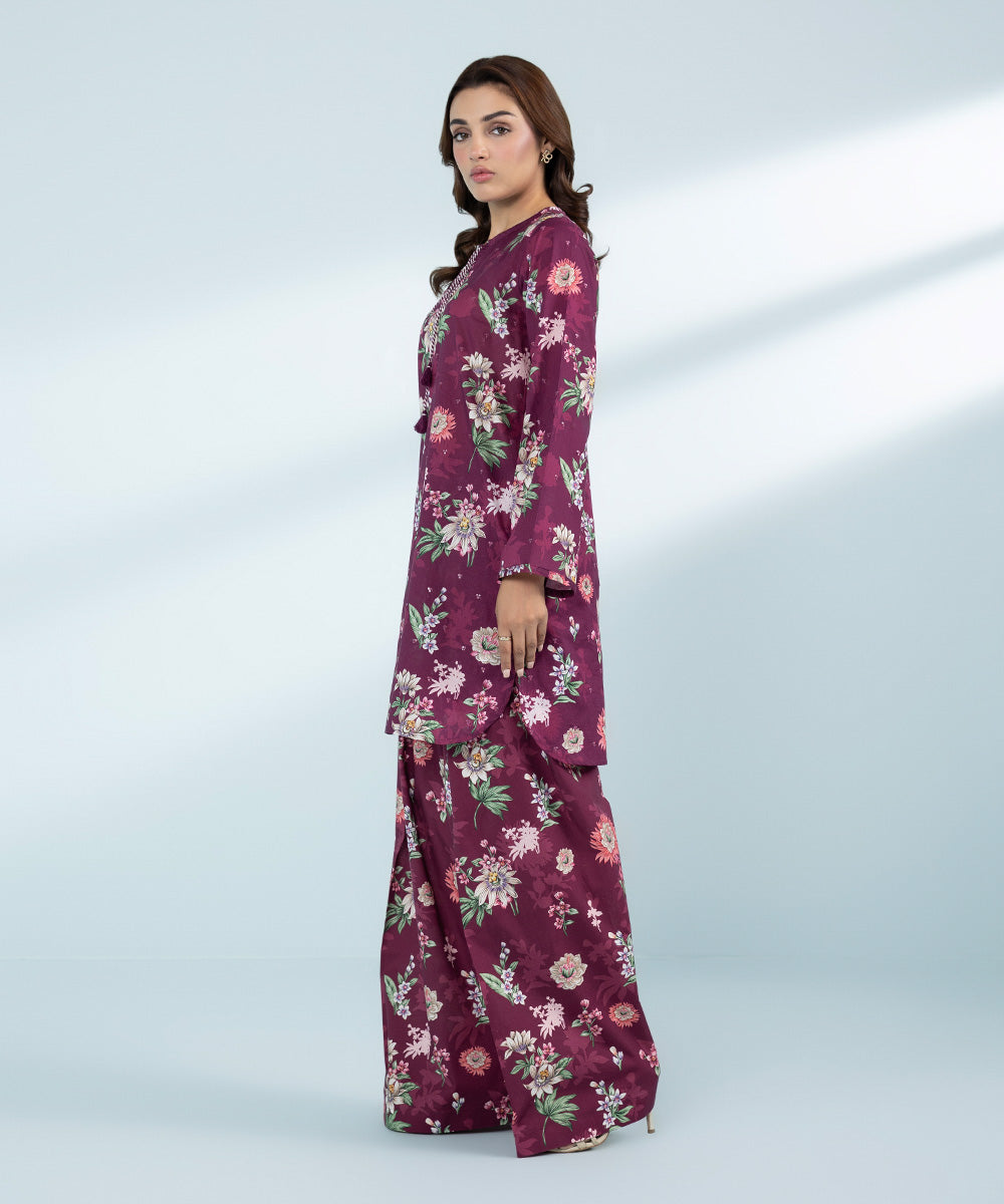 Mommy & Me Women's Two Piece Purple Suit 