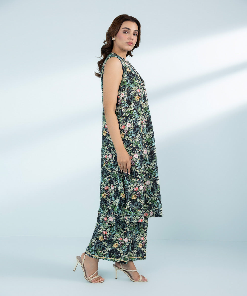 Mommy & Me Women's Two Piece Green Suit 