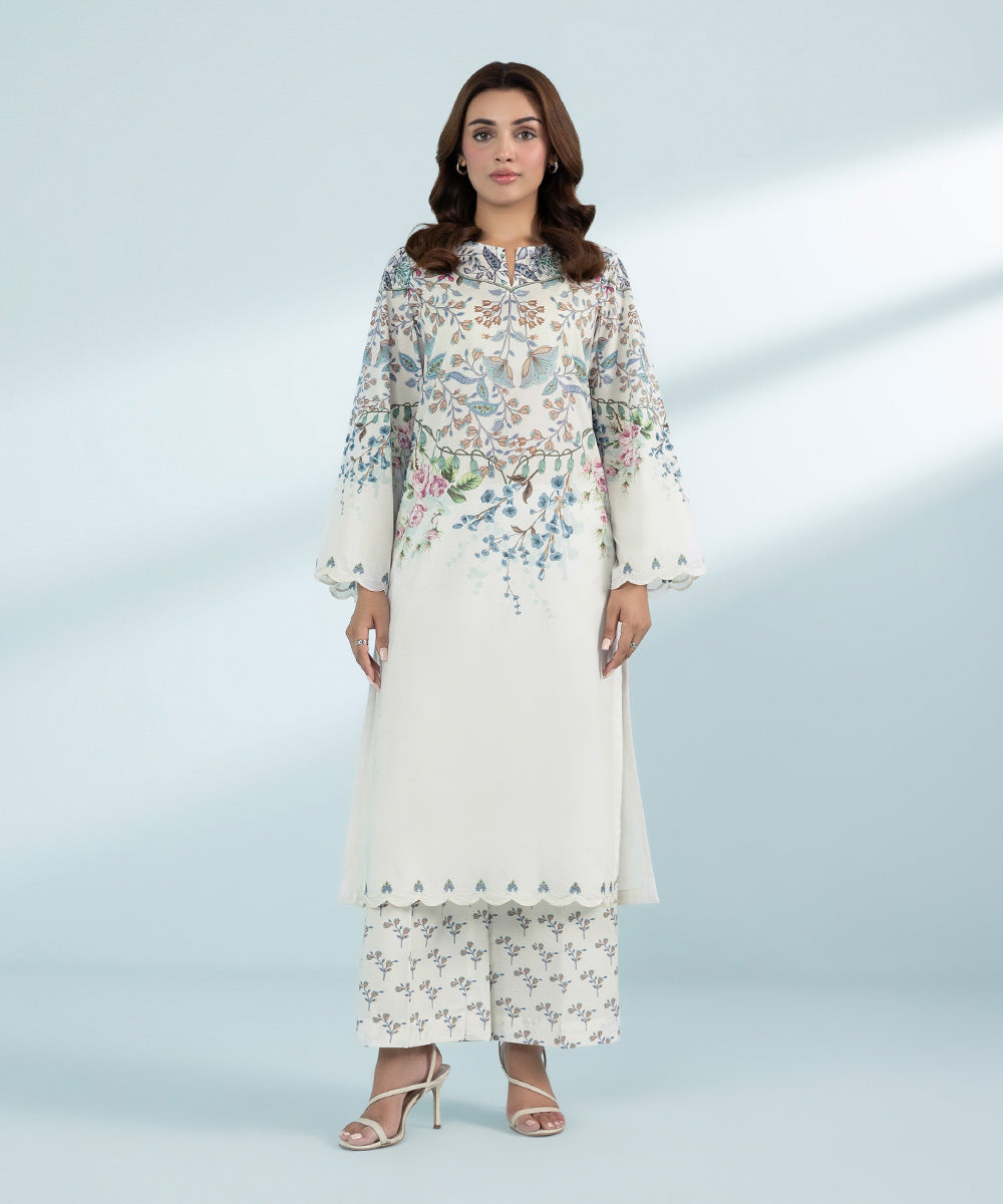 Mommy & Me Women's Two Piece White Suit 