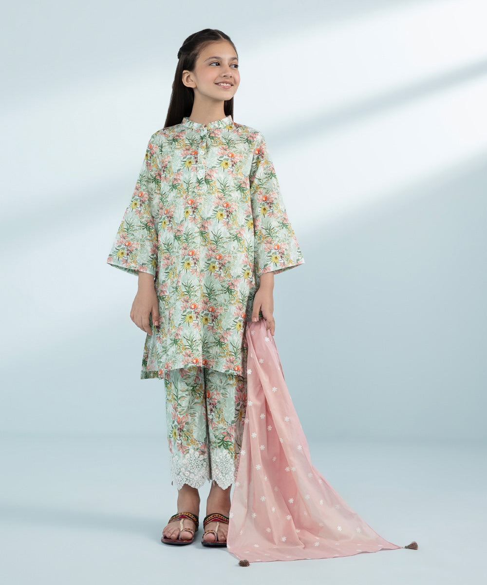3 Piece - Printed Lawn Suit