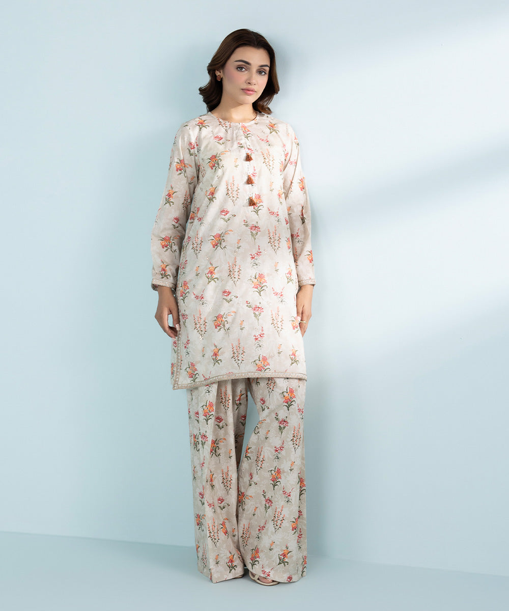 Mommy & Me Women's Two Piece Beige Suit 