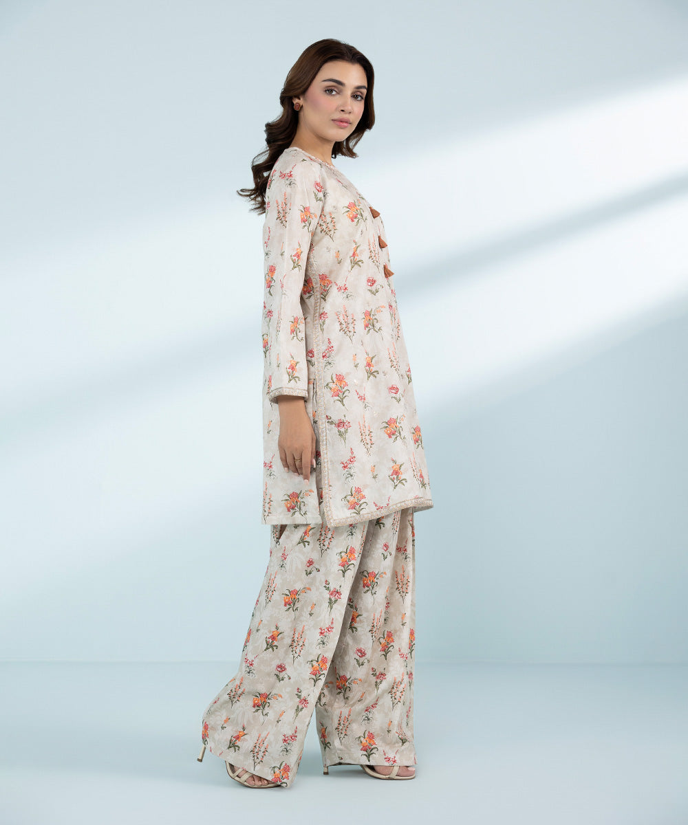 Mommy & Me Women's Two Piece Beige Suit 