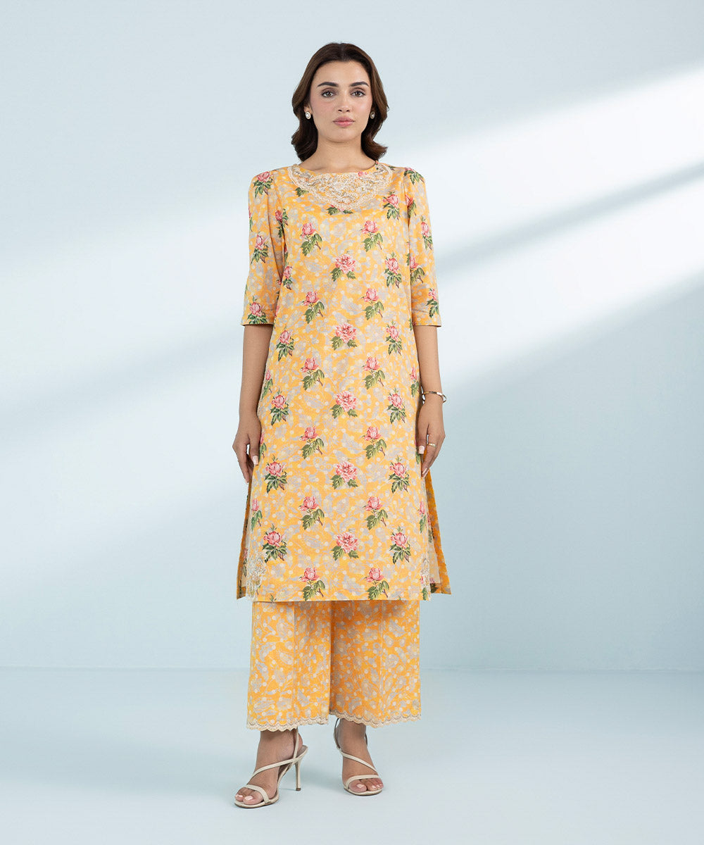 Mommy & Me Women's Two Piece Yellow Suit 