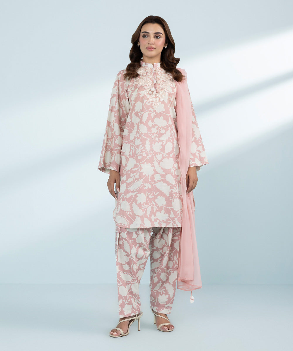 Mommy & Me Women's Three Piece Pink Suit 
