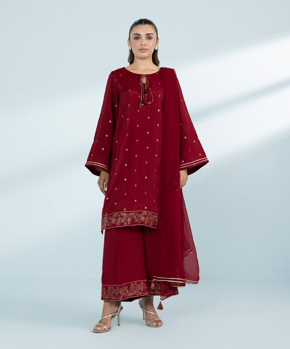 Mommy & Me Women's Three Piece Red Suit 