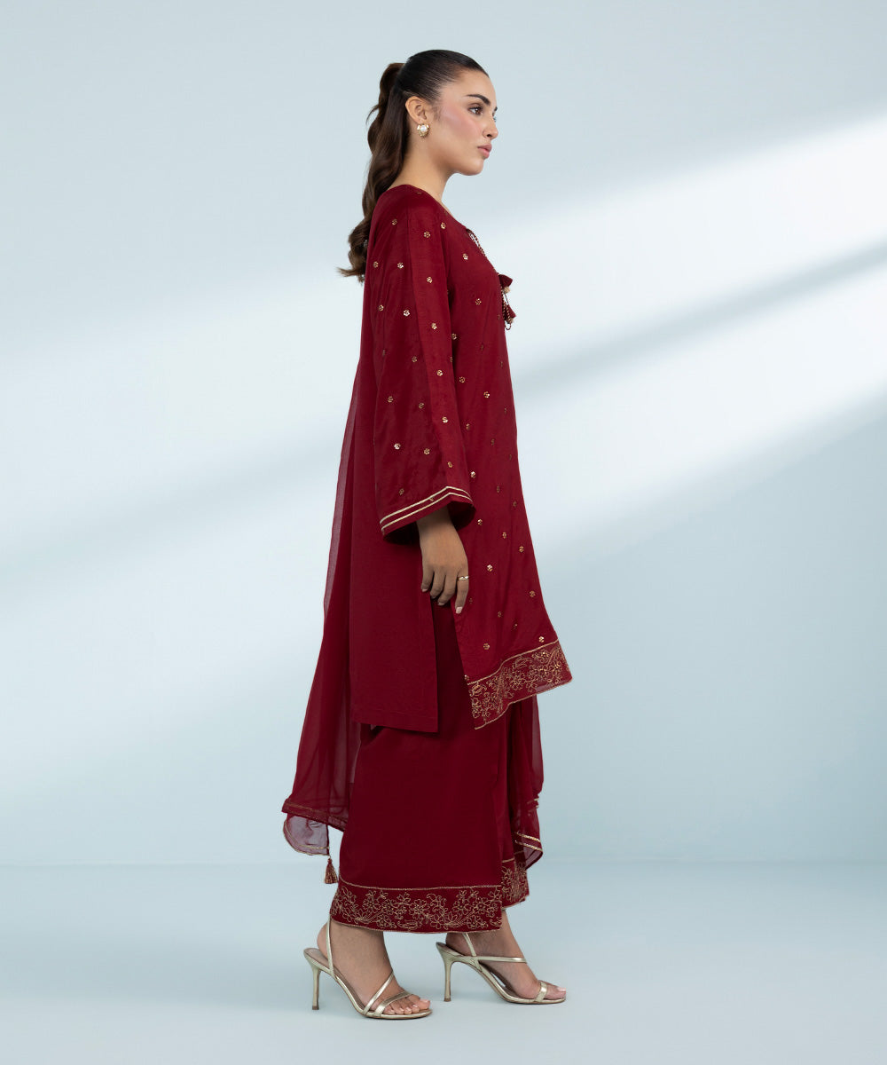 Mommy & Me Women's Three Piece Red Suit 