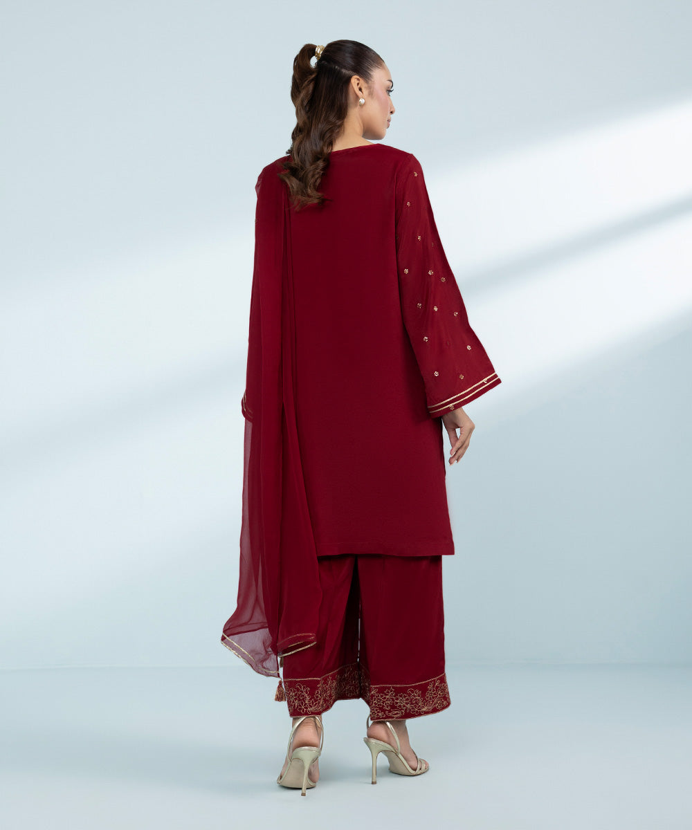 Mommy & Me Women's Three Piece Red Suit 