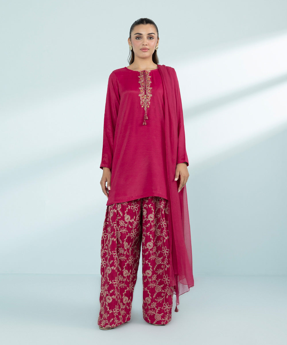 Mommy & Me Women's Three Piece Pink Suit 