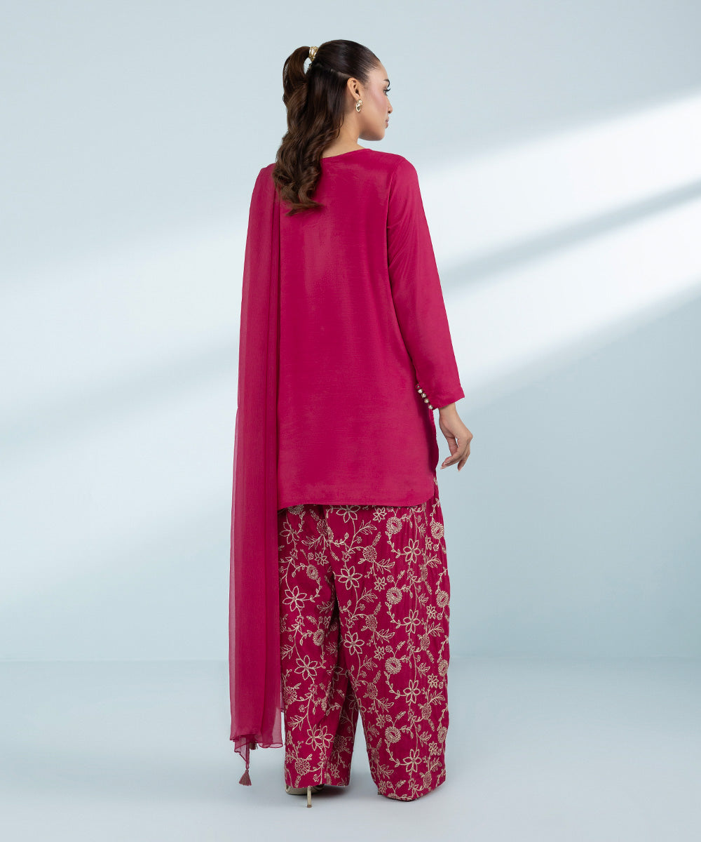 Mommy & Me Women's Three Piece Pink Suit 