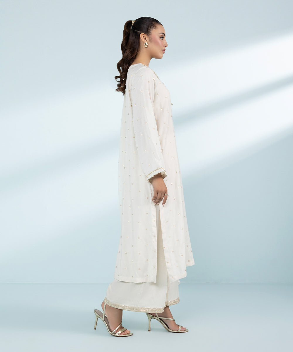 Mommy & Me Women's Three Piece Off White Suit 