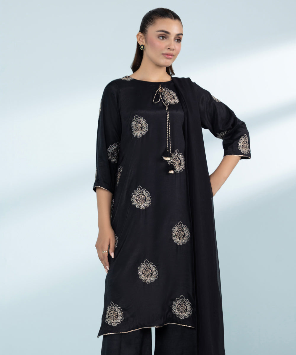 Mommy & Me Women's Three Piece Black Suit 