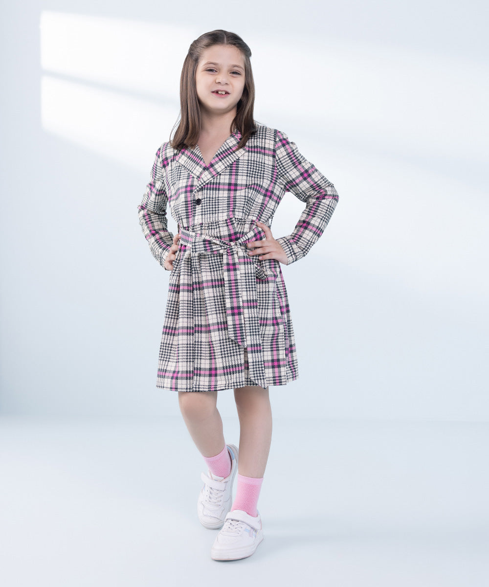 Girl's Multi Printed Poplin Dress