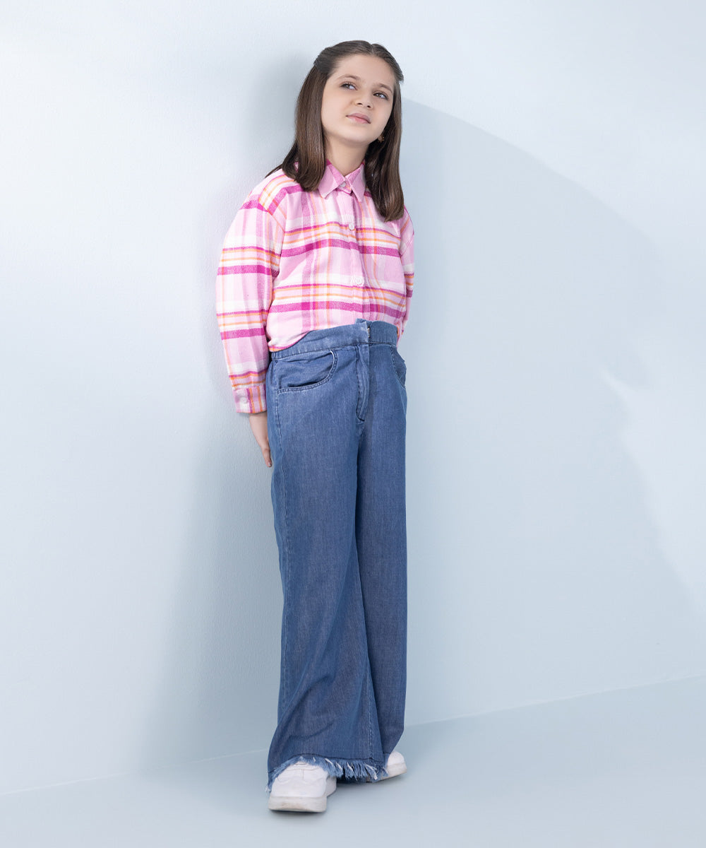 Girl's Blue Denim Pants