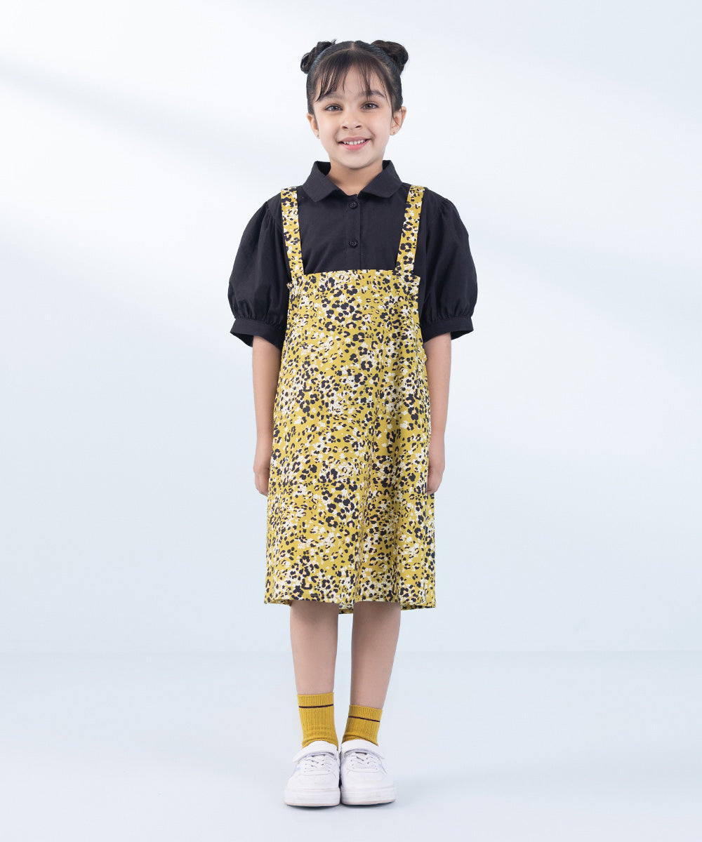 Girl's 2 Piece Printed Poplin Set