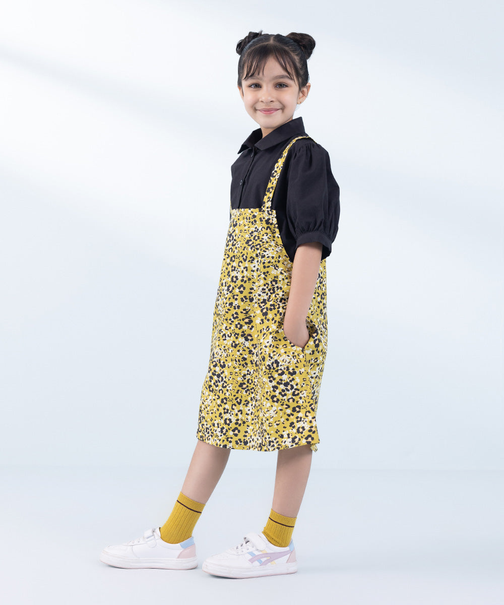 Girl's 2 Piece Printed Poplin Set