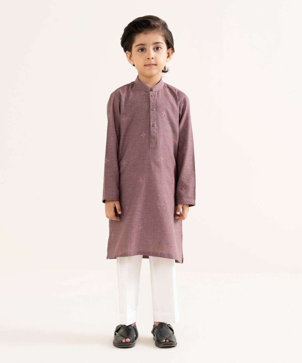 Embroidered Wash & Wear Kurta
