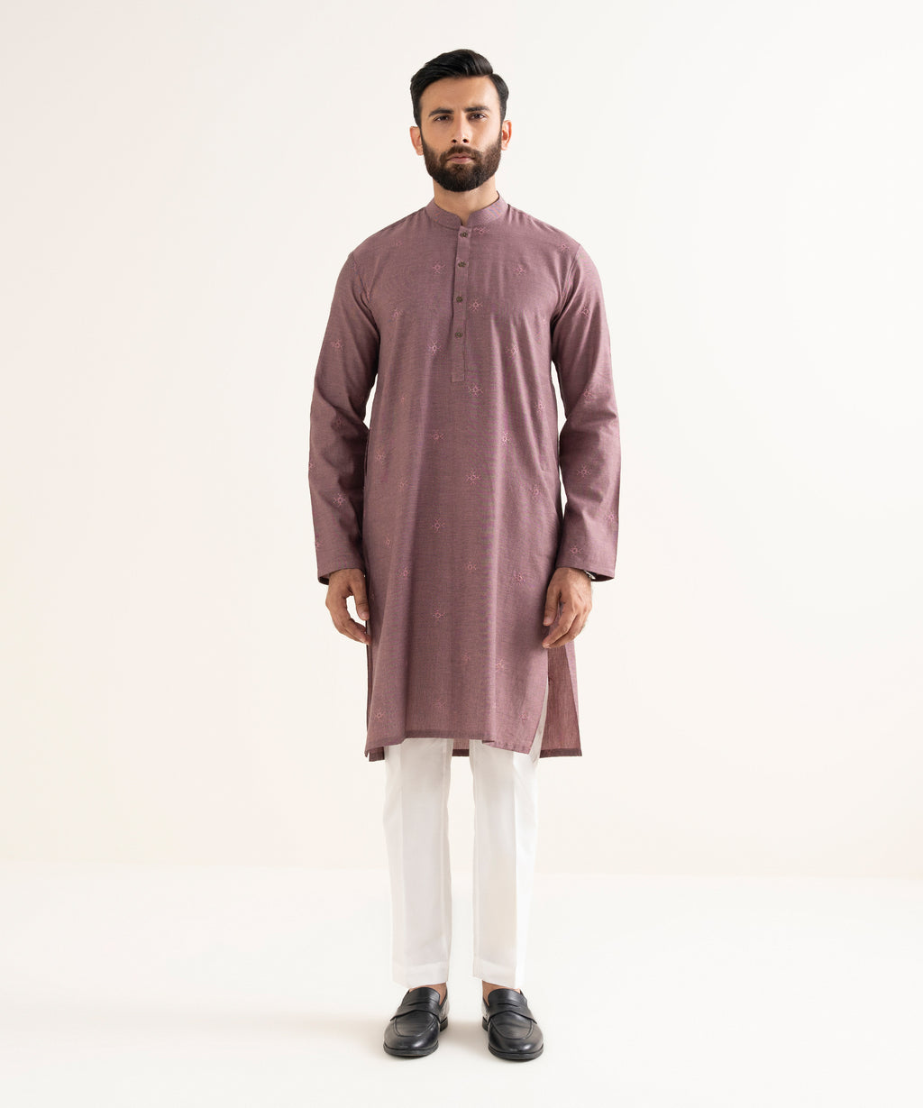 Embroidered Wash & Wear Kurta