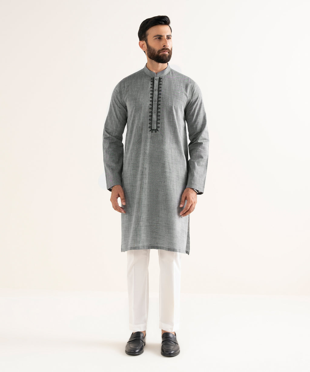 Embroidered Wash & Wear Kurta