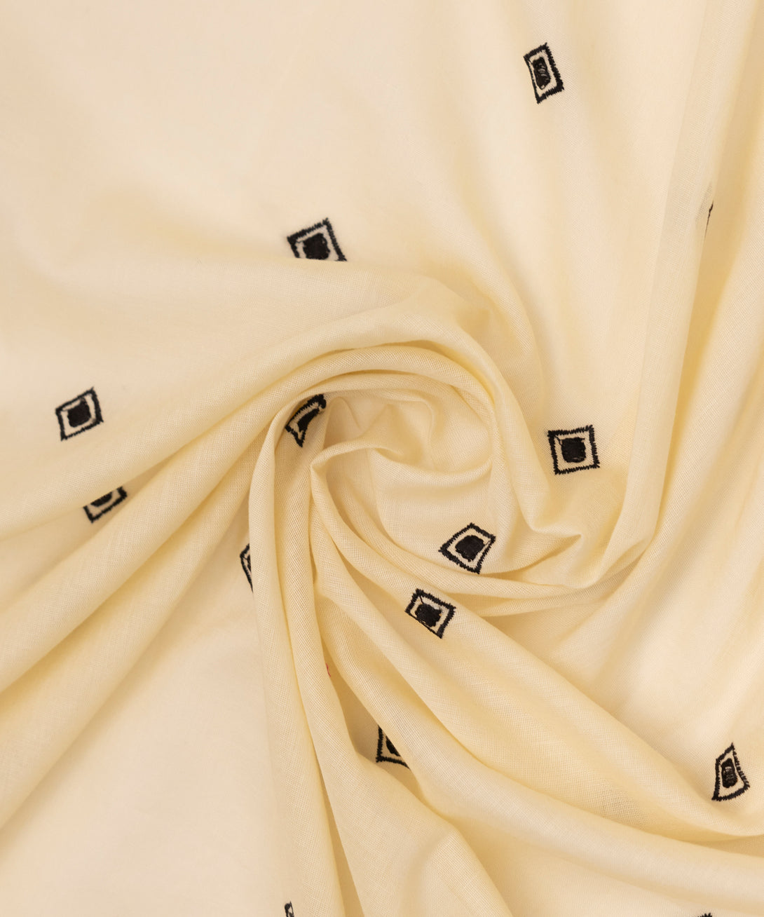 Fine Voile Off White Embroidered Dupatta