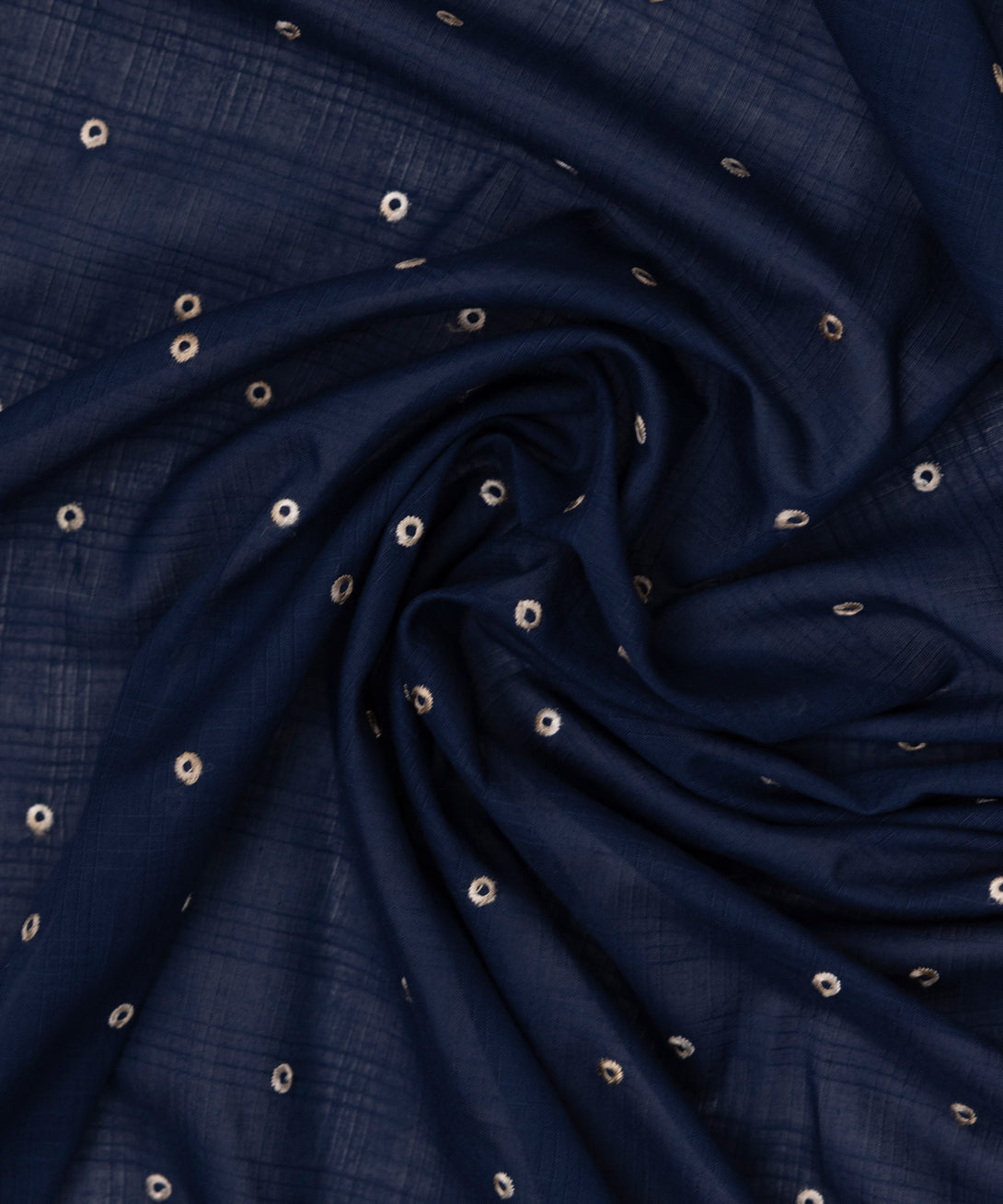 Fine Voile Blue Embroidered Dupatta