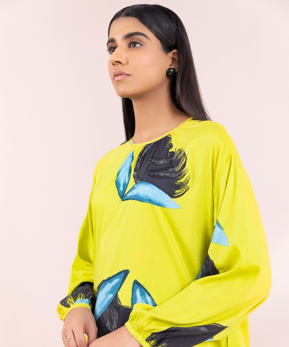 Women's Pret Arabic Lawn Multi Printed Boxy Shirt
