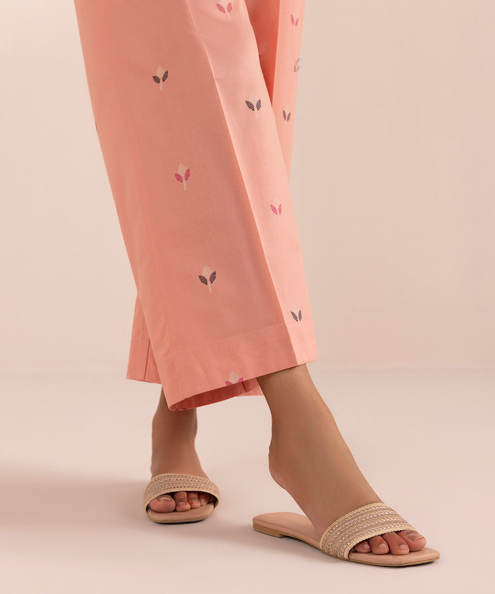 Women's Pret Cambric Pink Printed Culottes