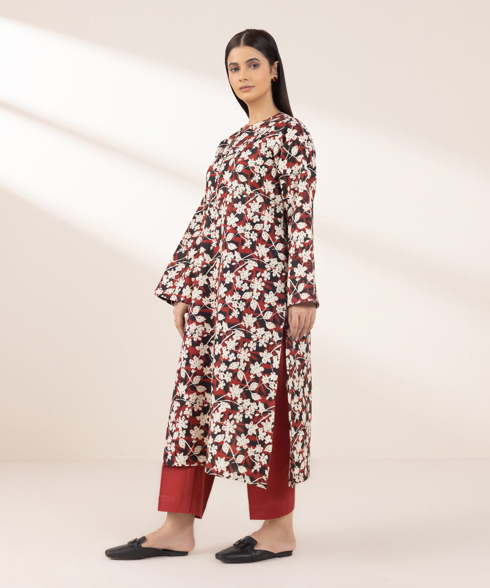 Women's Pret Khaddar Printed Multi A-Line Shirt