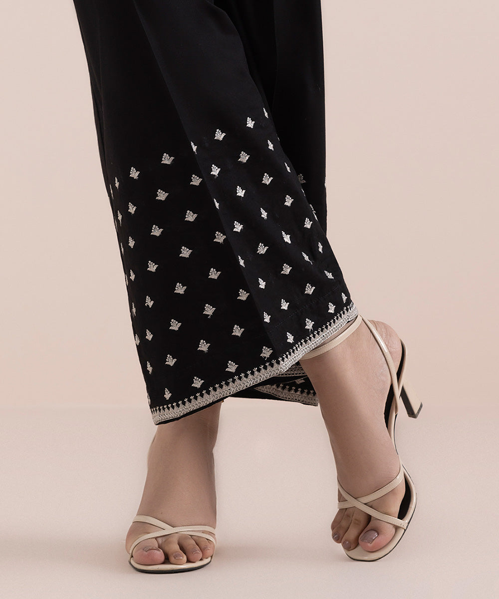 Embroidered Cambric Culottes