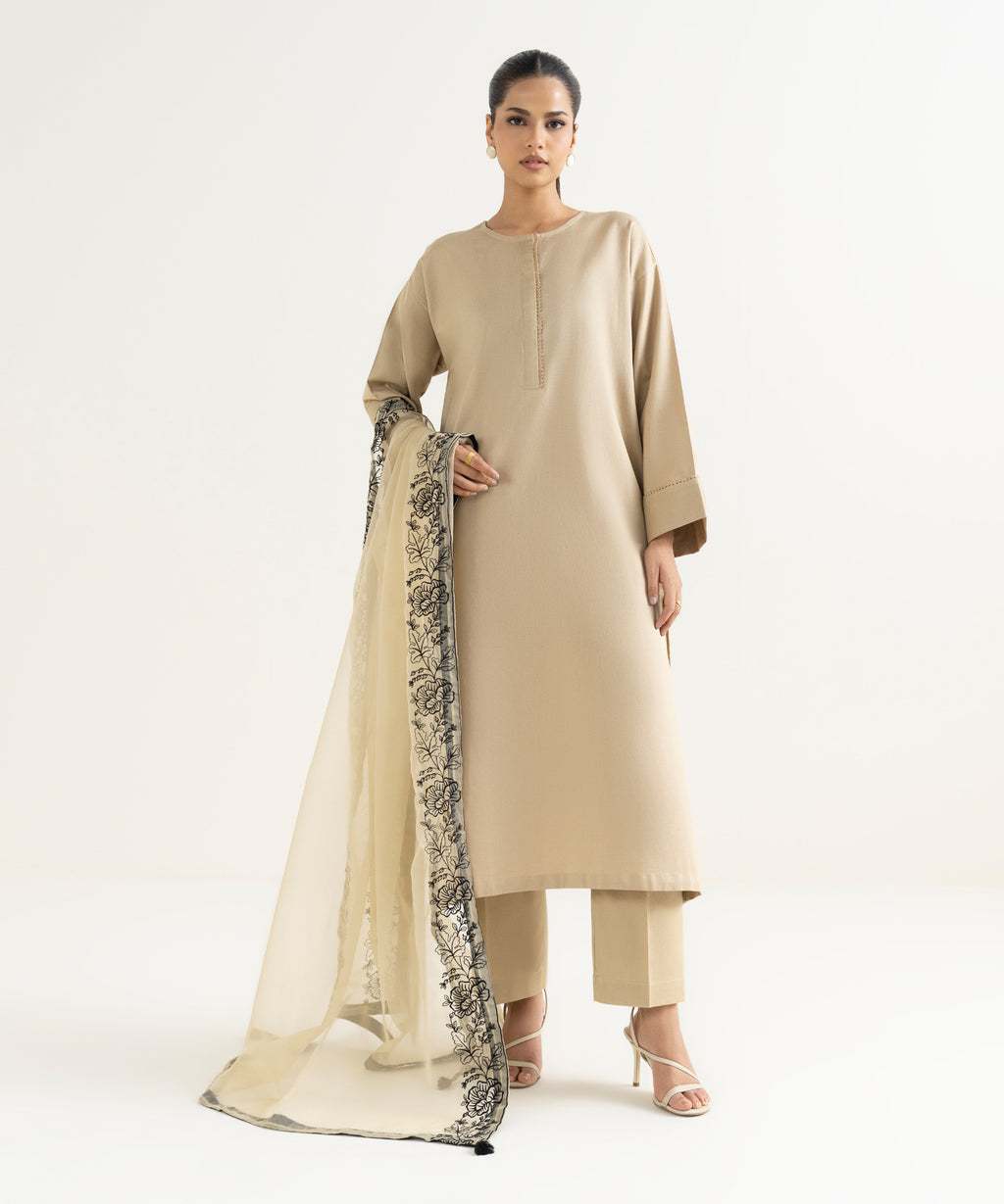 Embroidered Organza Dupatta