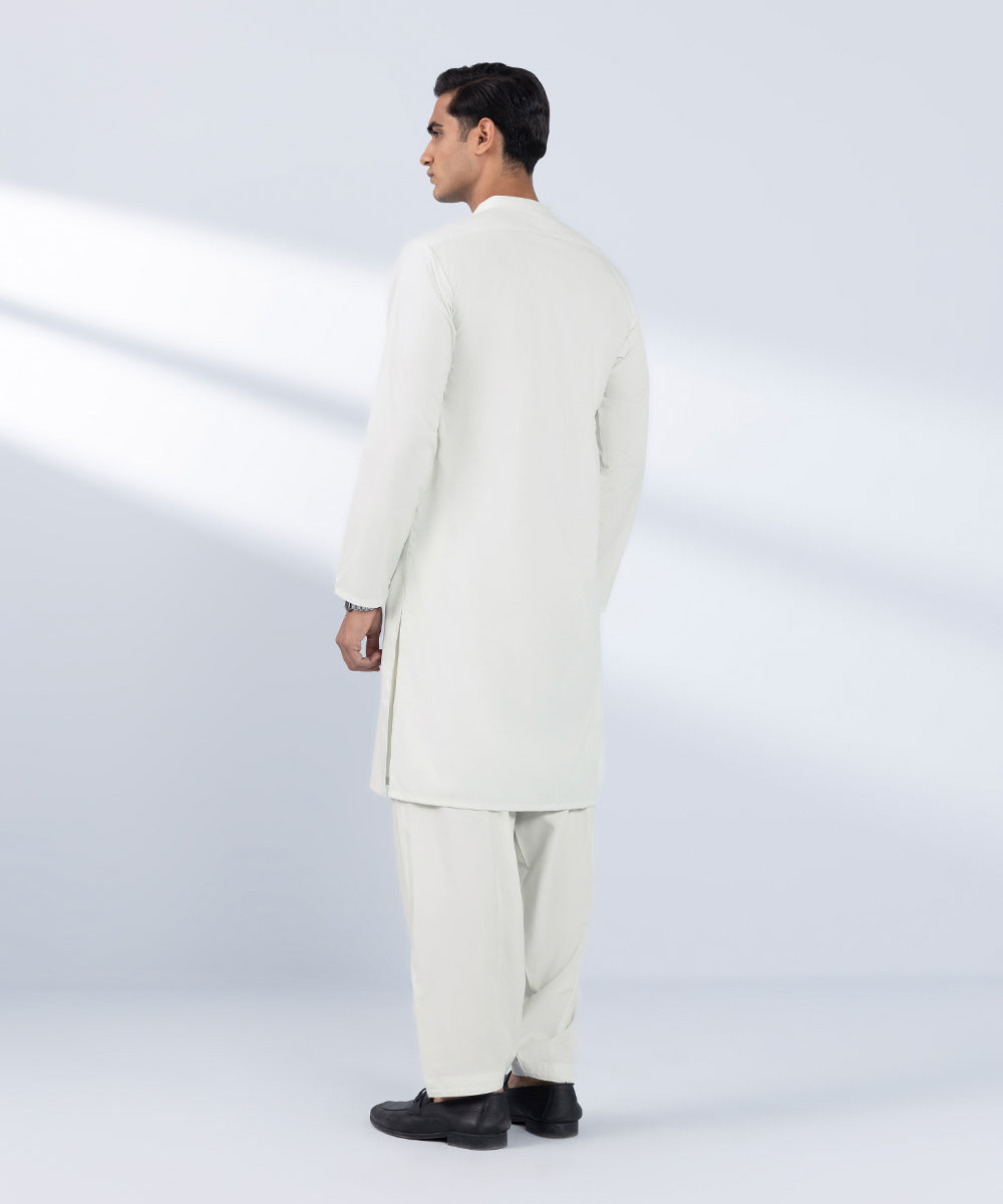 Men's Stitched Plain Green 2 PC Suit 
