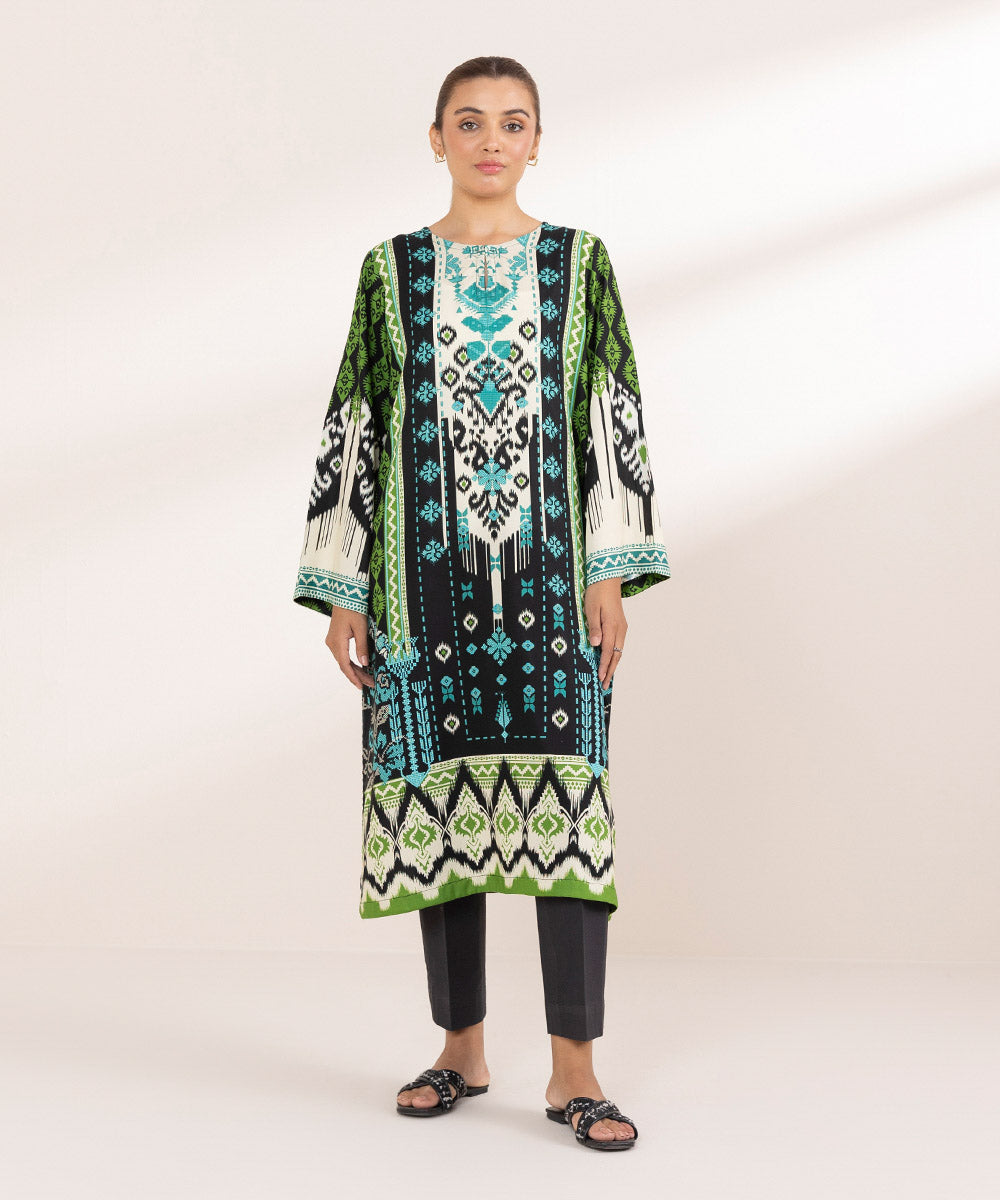 Women's Pret Arabic Lawn Multi Printed A-Line Shirt