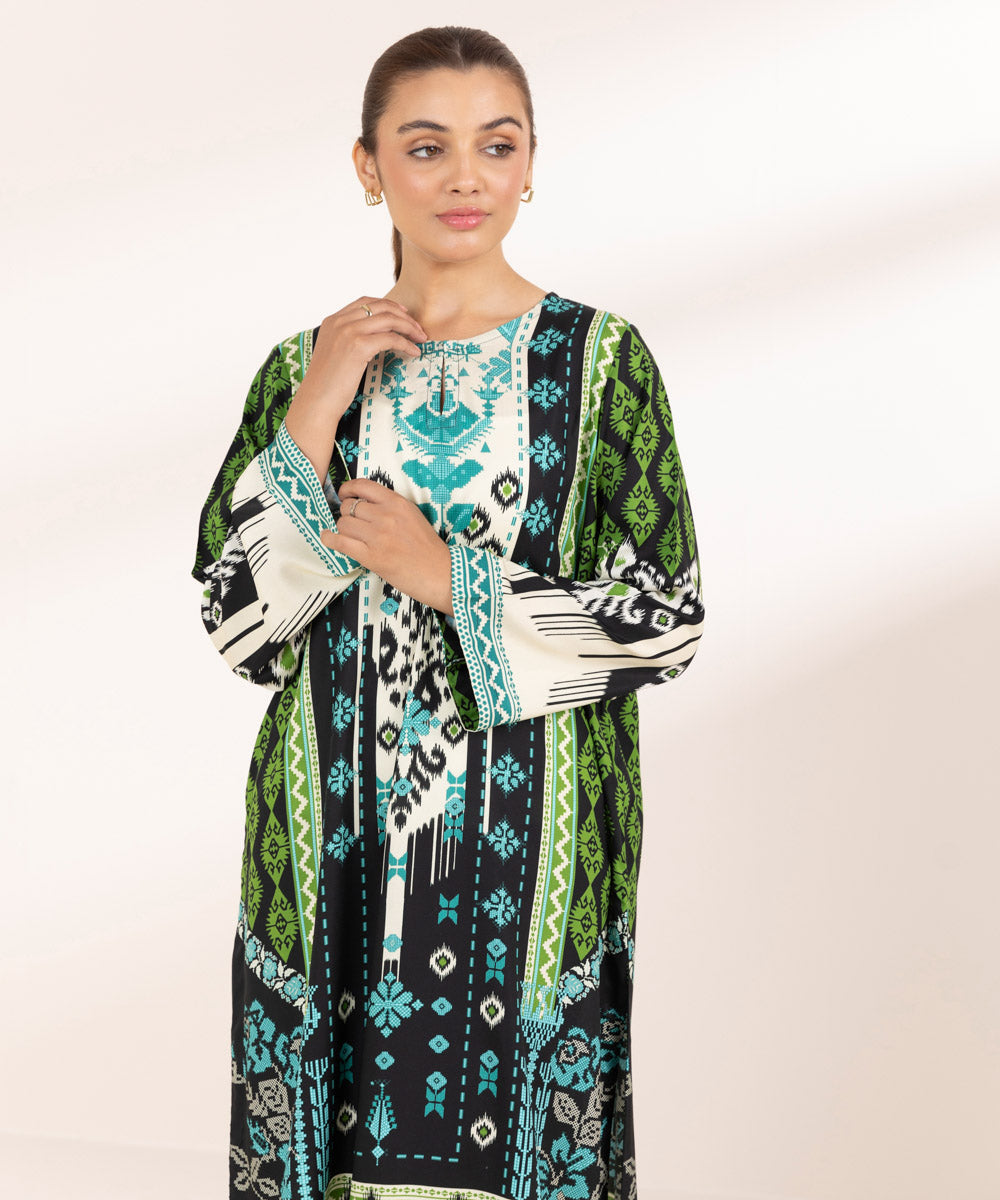 Women's Pret Arabic Lawn Multi Printed A-Line Shirt