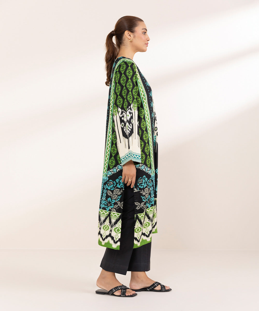 Women's Pret Arabic Lawn Multi Printed A-Line Shirt