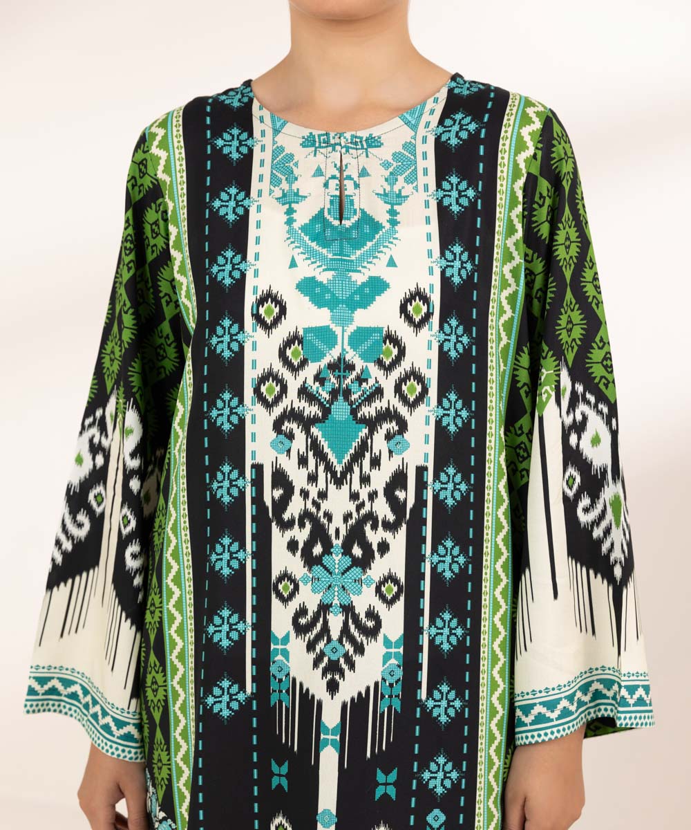 Women's Pret Arabic Lawn Multi Printed A-Line Shirt