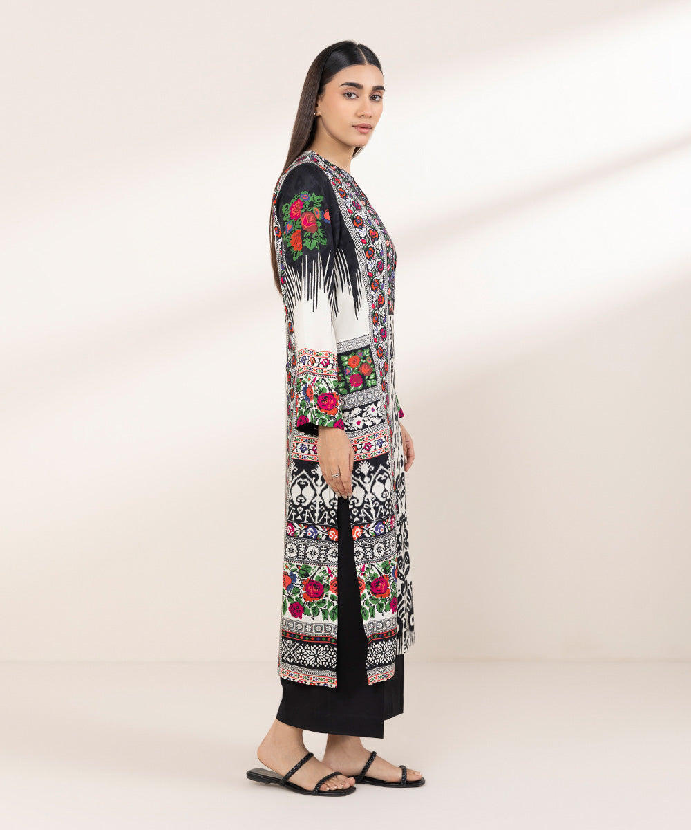 Women's Pret Arabic Lawn Multi Printed A-Line Shirt