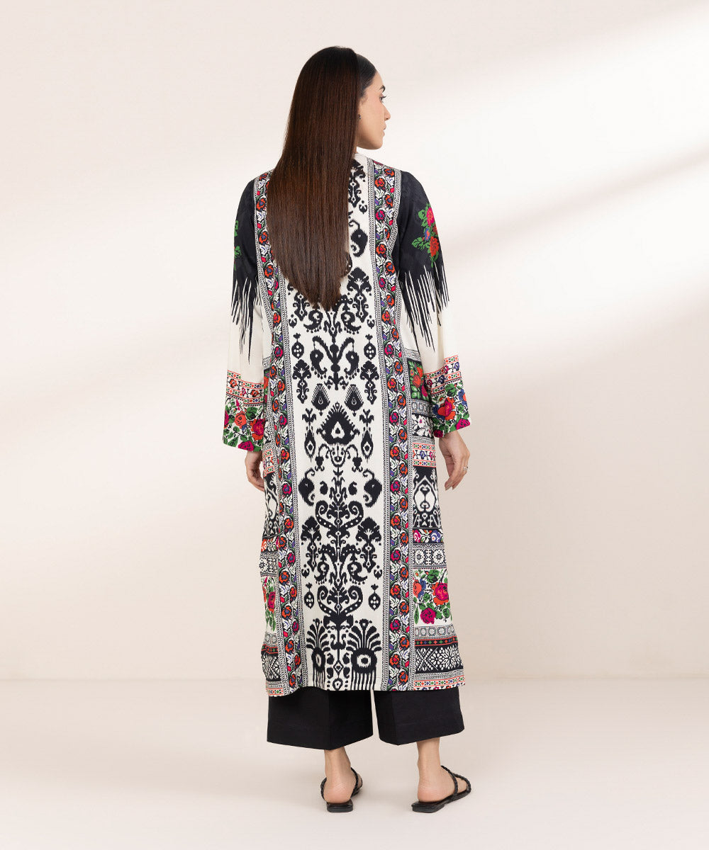 Women's Pret Arabic Lawn Multi Printed A-Line Shirt