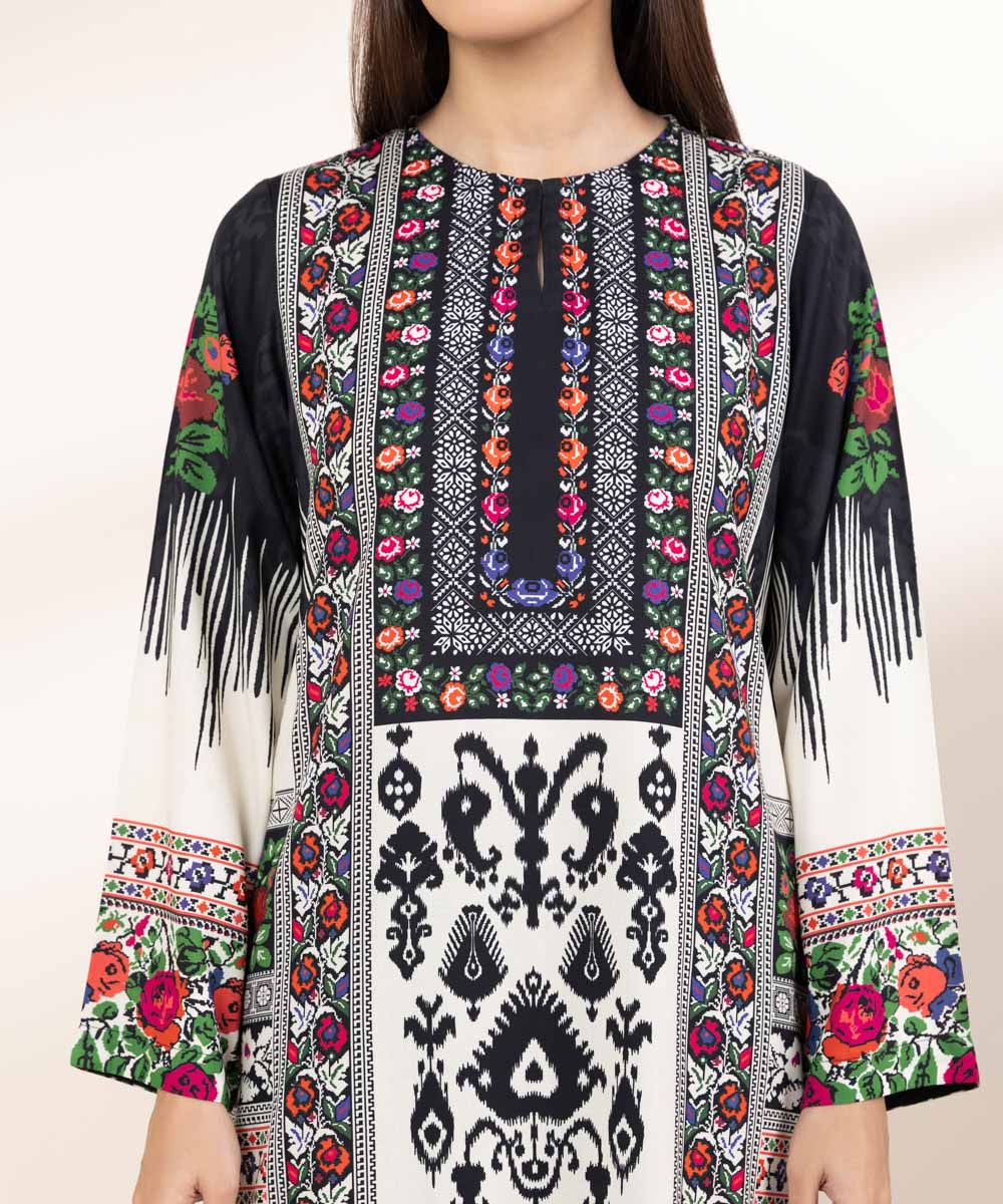 Women's Pret Arabic Lawn Multi Printed A-Line Shirt