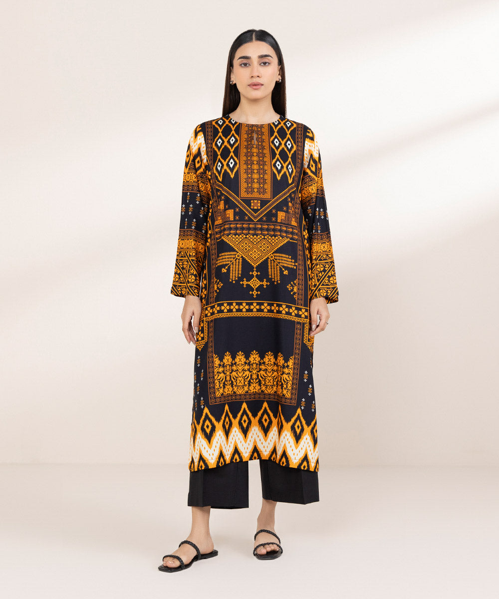 Women's Pret Arabic Lawn Multi Printed A-Line Shirt