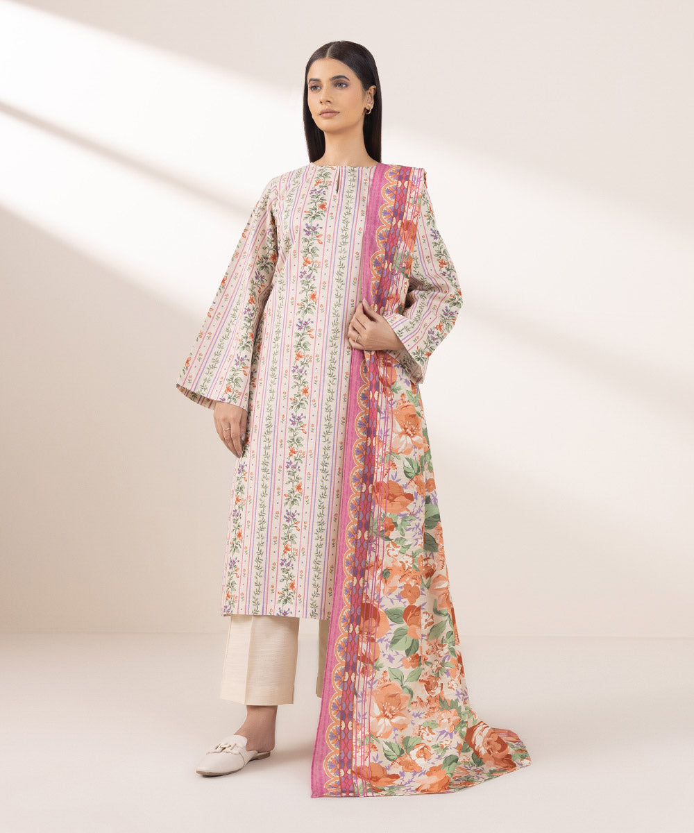 Khaddar Multi Printed Dupatta