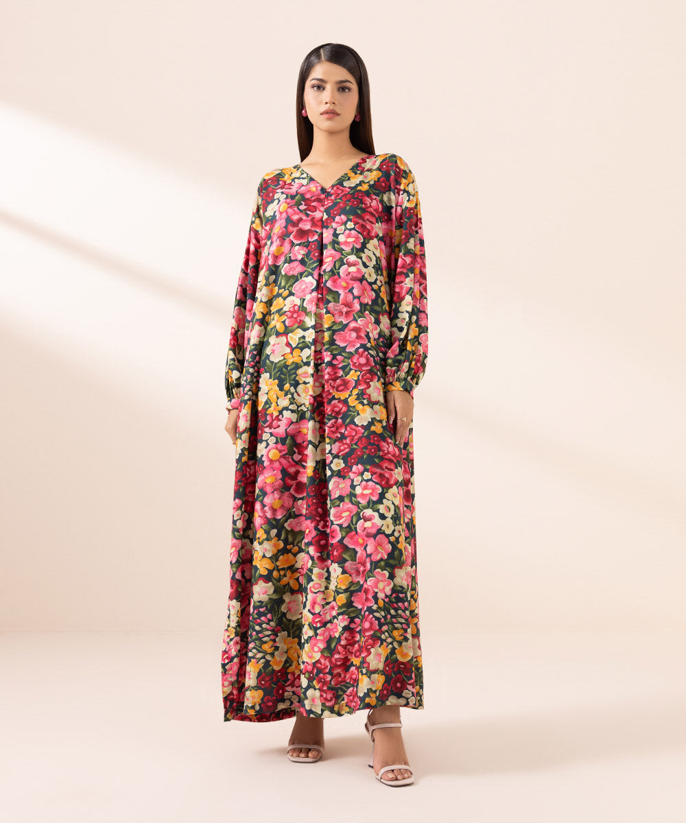 Women's Pret Arabic Lawn Multi Printed A-Line Shirt