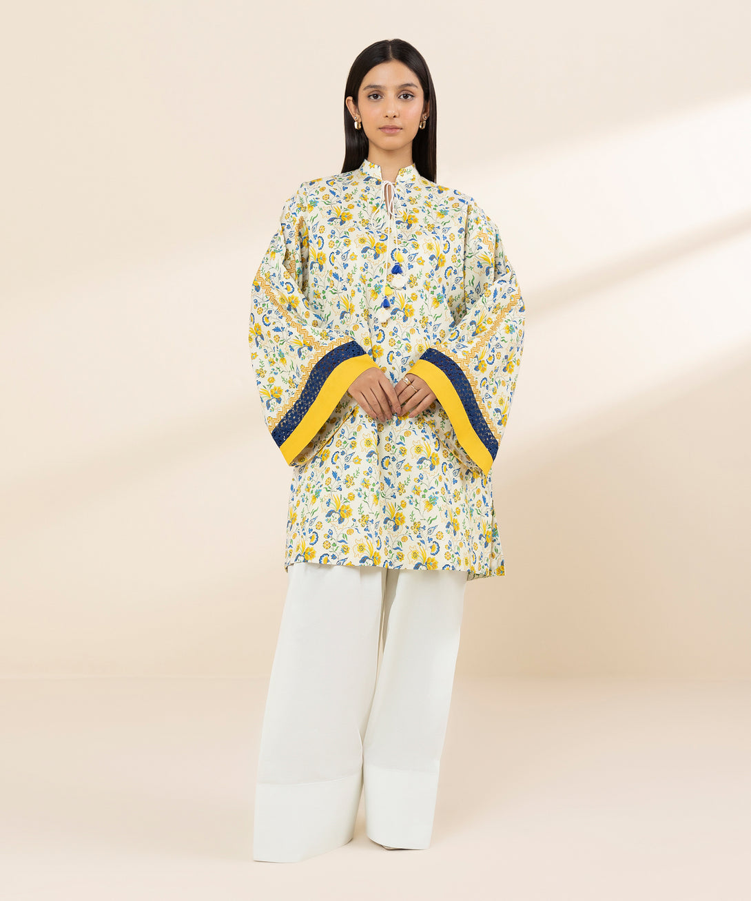 Women's Unstitched Lawn Embroidered Multi Shirt