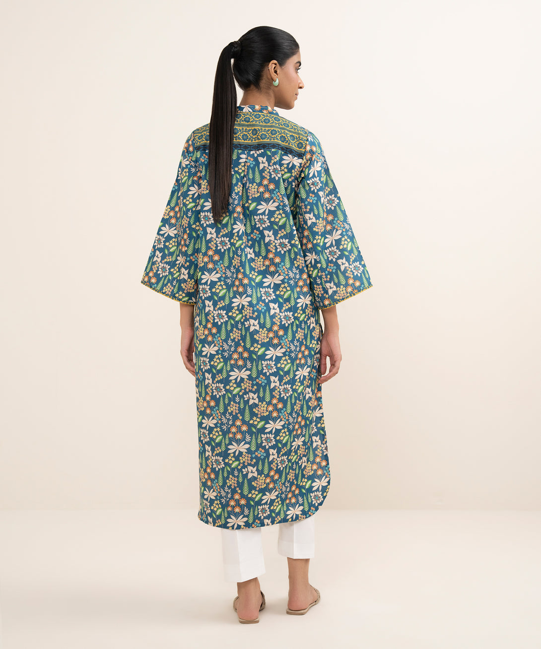 Women's Unstitched Lawn Printed Multi Shirt
