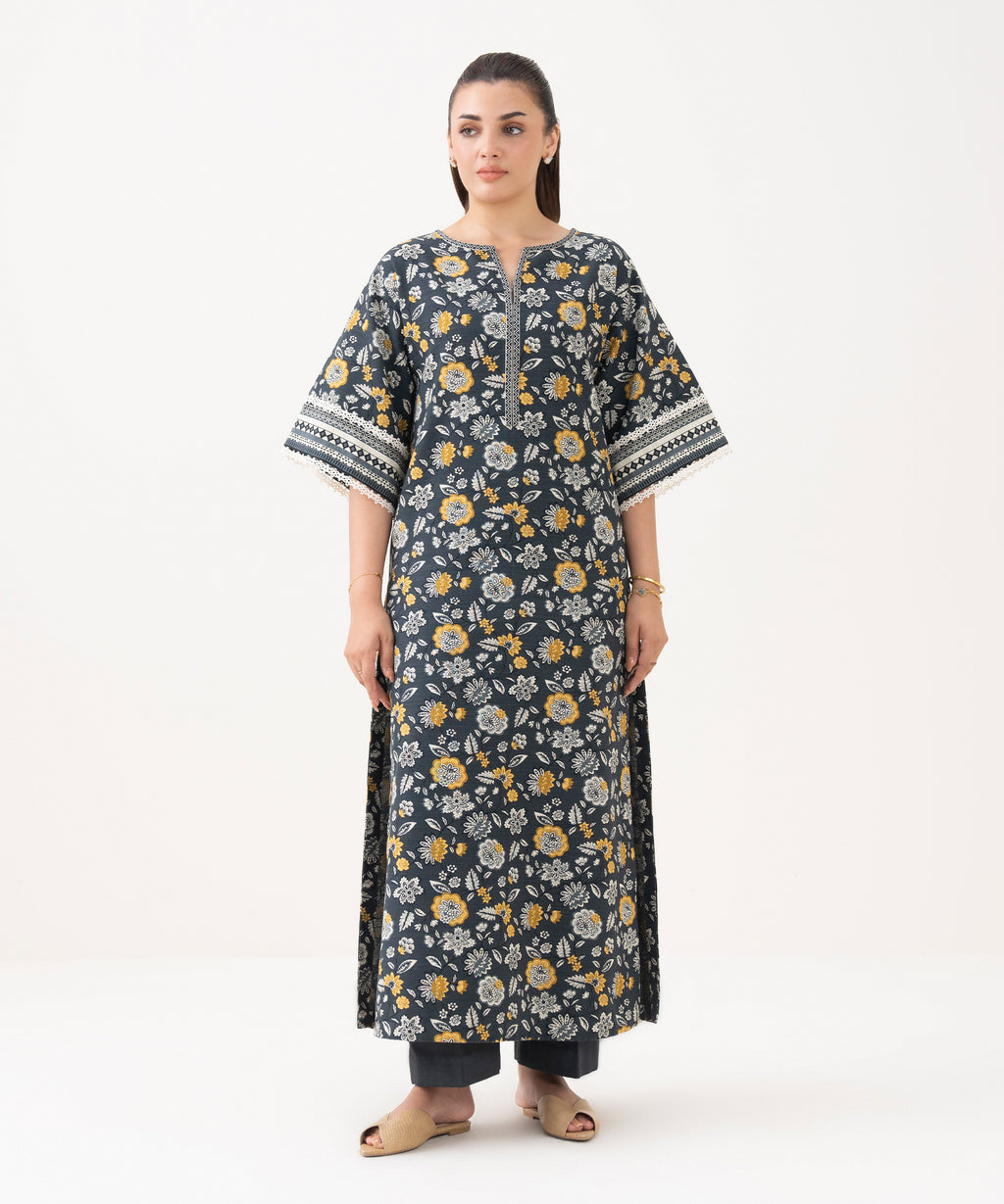 Printed Khaddar Shirt