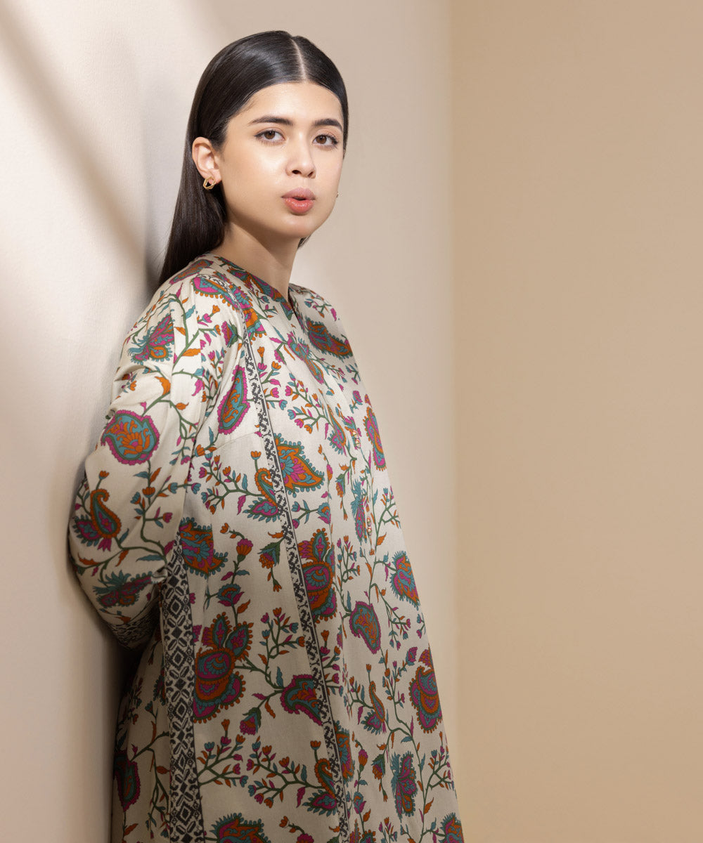 Women's Lawn Printed Multi Unstitched Shirt