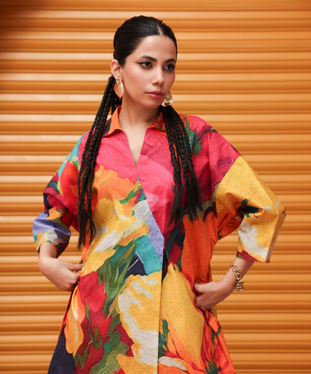 Women's Unstitched Lawn Printed Multi Shirt