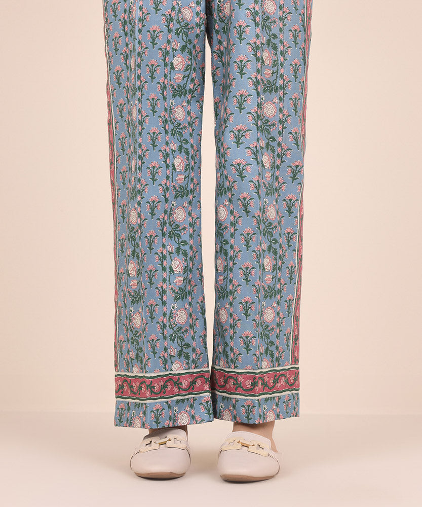 Printed Cotton Trousers