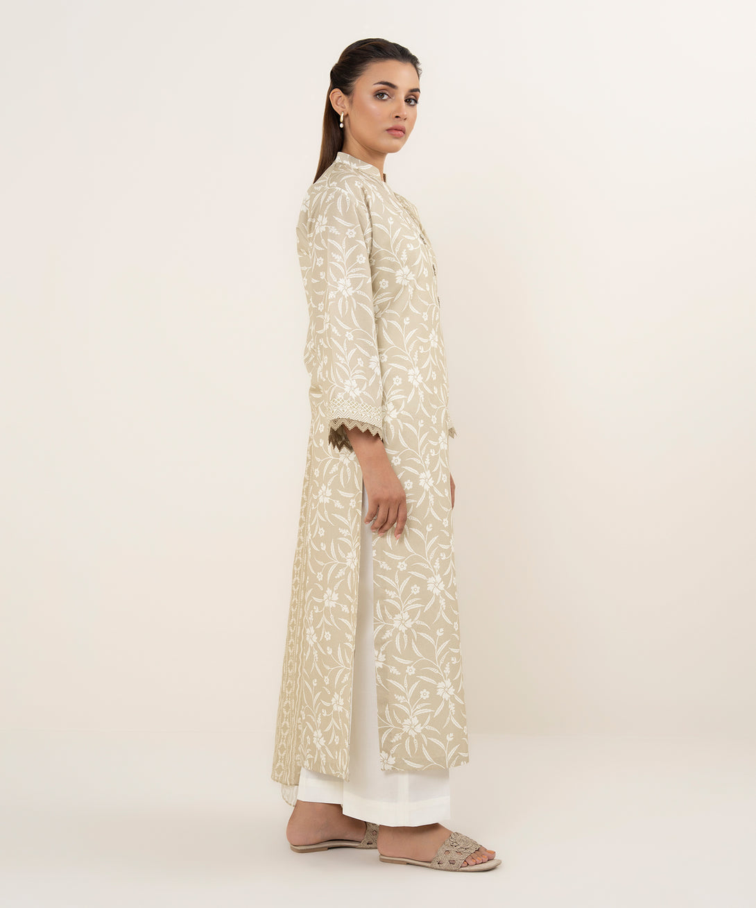 Women's Unstitched Lawn Printed Multi 2 Piece Suit